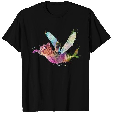 Discover Psychedelic flying catfish T Shirts