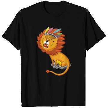 Discover Lion with feather crown T Shirts
