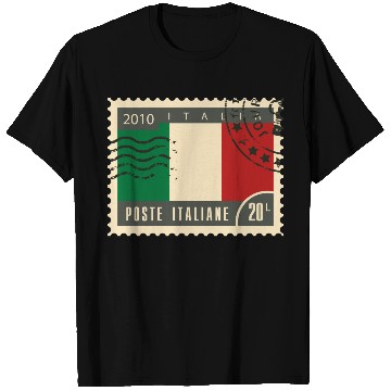Discover italy post stamp T Shirts