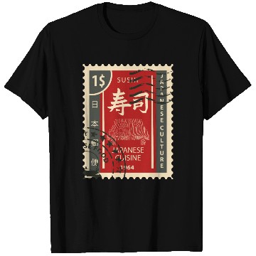 Discover japanese culture stamp T Shirts
