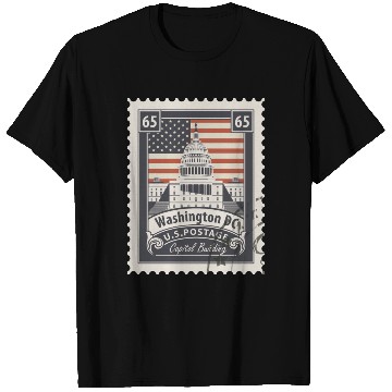 Discover Countries Flags stamp T Shirts