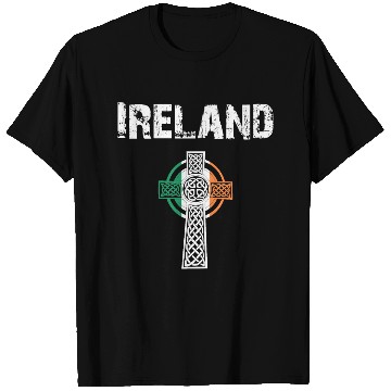 Discover Nation-Design Ireland Cross ZzK T Shirts