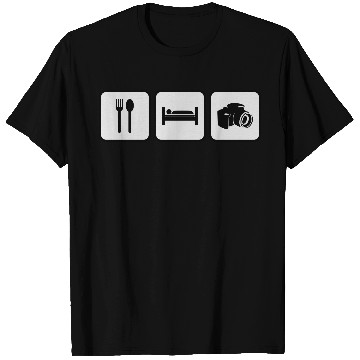 Discover eat sleep photography T Shirts