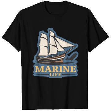 Discover marine life logo T Shirts