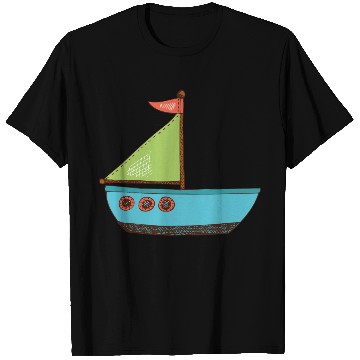 Discover sailing boat T Shirts