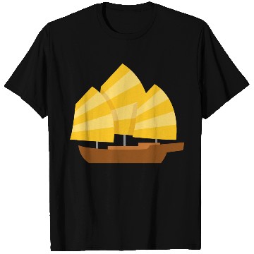 Discover sailing boat T Shirts