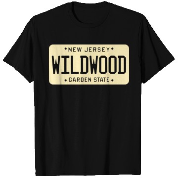 Discover Wildwood New Jersey License Plate T Shirts