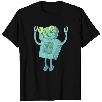 Discover 03 robot 11 png vectorstock 4842445 T Shirts