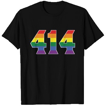 Discover Gay Pride 414 Milwaukee Area Code T Shirts