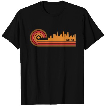 Discover Retro Style Saint Paul Minnesota Skyline T Shirts