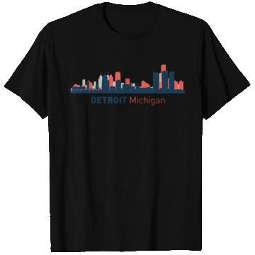 Discover Detroit, Michigan T Shirts