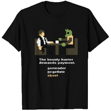 Discover Han and Greedo 8-Bit T Shirts