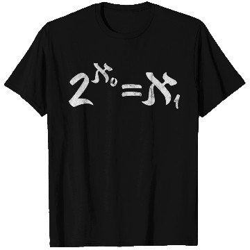 Discover continuum hypothesis math mathematics axiomatics T Shirts