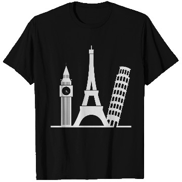 Discover Europe / London,Paris,Pisa T Shirts