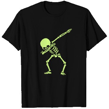 Discover Dabbing Skeleton Dab Hip Hop Skull Dab Glow Effect T Shirts