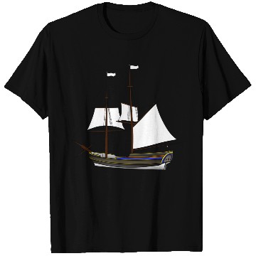 Discover ship boat canoe sailboat submarine yacht anchor405 T Shirts