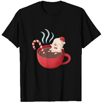 Discover Cute Snowman in Hot Cocoa T Shirts