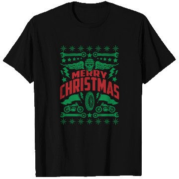 Discover Motorcycle Christmas T Shirts