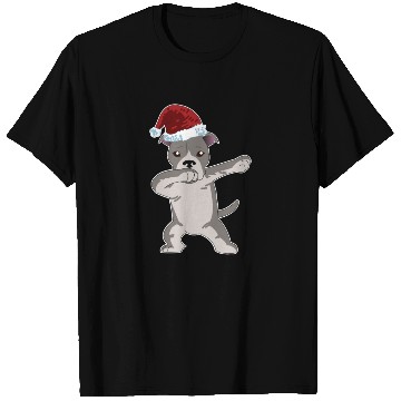 Discover Cute Pitbull Dabbing Christmas T Shirts