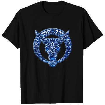 Discover Blue Celtic Bull T Shirts
