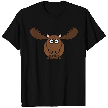 Discover Elk Deer Moose Head Hunter Comic Gift Present T Shirts