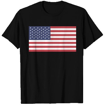 Discover Bitcoin US Flag T Shirts