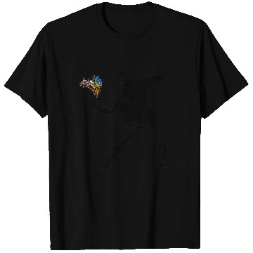 Discover Banksy Rage Flower Thrower T Shirts