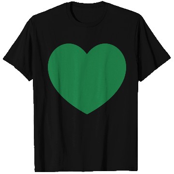 Discover Dark Green Heart T Shirts