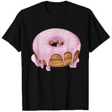 Discover Pink donut with sprinkles T Shirts