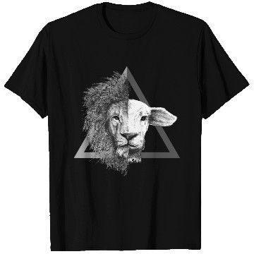Discover Christian,Bible Quote,Lion and Lamb T Shirts