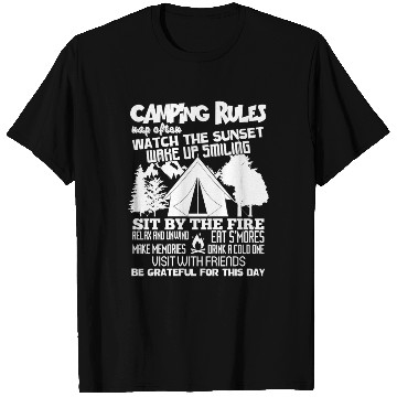 Discover Camping Rules T Shirts, Camping T Shirts