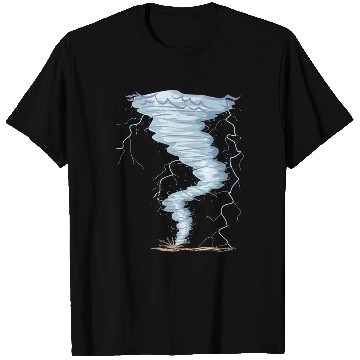 Discover Weather Tornado whirlwind Storm Hunter cool design T Shirts