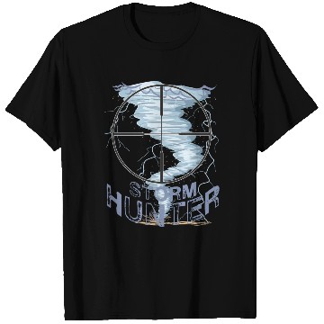 Discover Weather Tornado whirlwind Storm Hunter cool design T Shirts