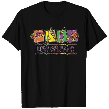 Discover NEW-ORLEANS-SQUARES-eps T Shirts