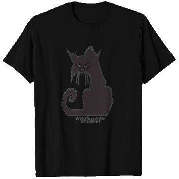 Discover Angry black cat T Shirts