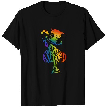 Discover Alice in Wonderland | Were All Mad Here | Mad Hatter | LGBT Rainbow T Shirts