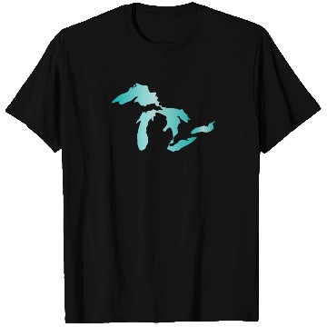 Discover Great Lakes Aqua T Shirts