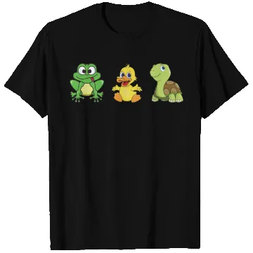Discover Frog Ducklings Duck Turtle T Shirts