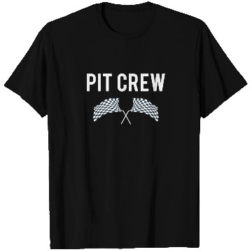 Discover Pit Crew Car Enthusiast Race Track or Drag Strip Design T Shirts