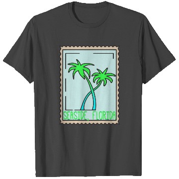 Discover Seaside Florida Palm Trees Souvenir T Shirts