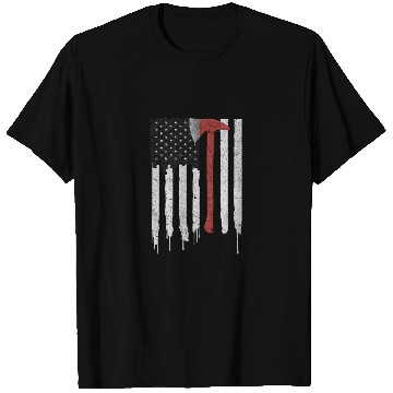 Discover Firefighter Dad Father Thin Red Line Election Gift T Shirts