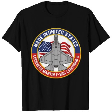 Discover Lockheed Martin F-35C Lightning II - Made in USA T Shirts