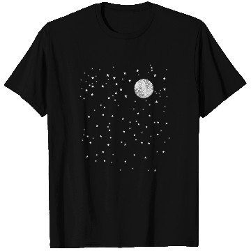 Discover moon in the night sky T Shirts