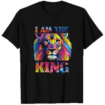 Discover I Am The King - Lion - Total Basics T Shirts
