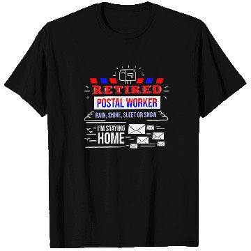 Discover Retirement Post Office Retired Postal Worker Gift T Shirts