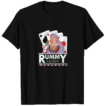 Discover Rummy Queen Card Deck T Shirts