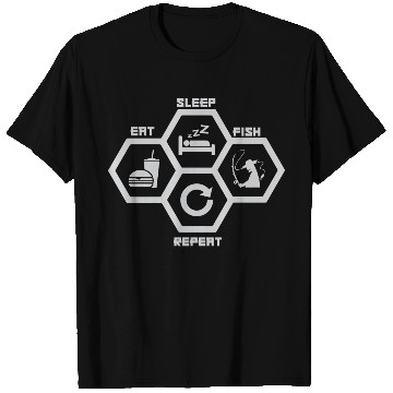 Discover Eat Sleep Fish T Shirts