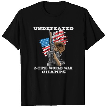 Discover Undefeated World war 2 veteran T Shirts