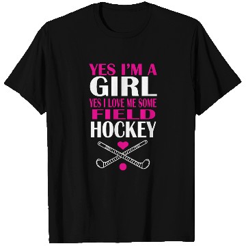 Discover Field hockey girl T Shirts