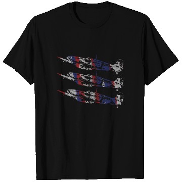 Discover Three Spitfire British Warplanes T Shirts